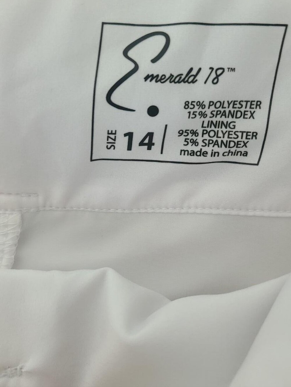 Emerald 18 NWOT Navy White Golf Tennis Skort Preppy Size 14 - Picture 5 of 6